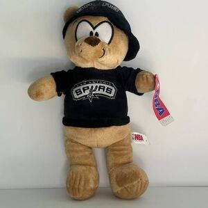 NBA Spurs 15" Teddy Bear with Black Shirt. Go Spurs!!